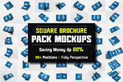 Square Brochure Mockups Pack Bundle, a Print Template by Kongkow (Thumbnail 1 of 15)