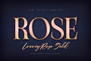 Rose Gold Text Effects, a Layer Style Add-On by Andrew Skoch Design (Thumbnail 7 of 9)
