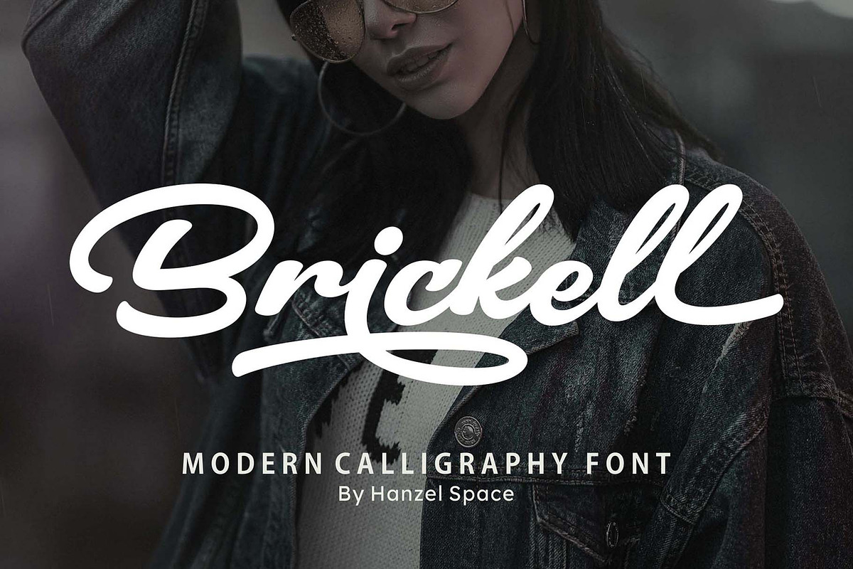 Brickell – Modern Calligraphy Font, a Script Font by HanzelSpace Studio (Photo 1 of 8)
