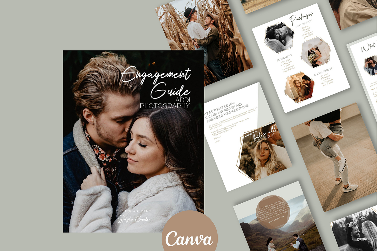 GOLD Engagement Photo Session Guide, a Magazine Template by Signature Edits (Photo 11 of 11)