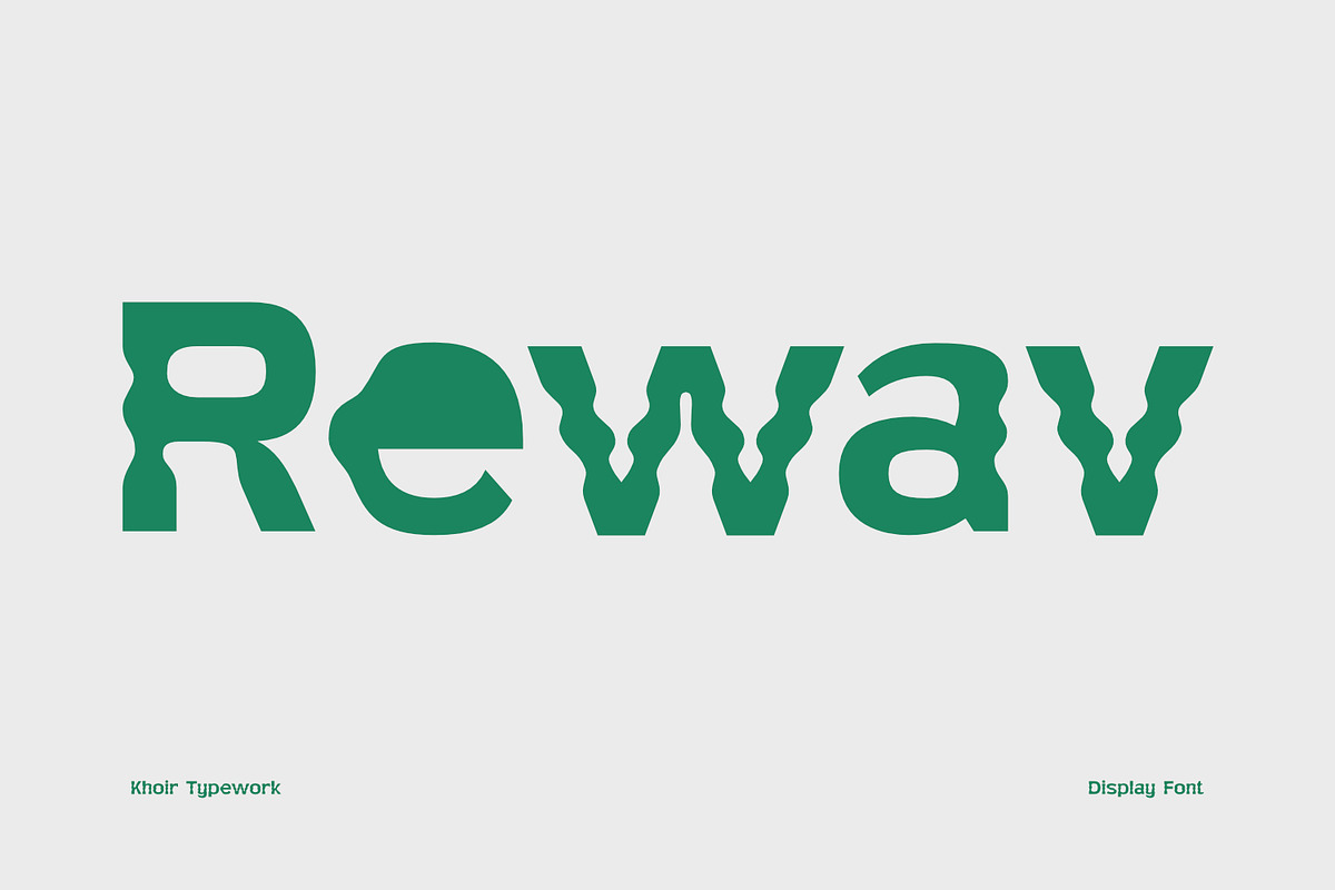 Rewav - Display Font, a Sans Serif Font by Khoir (Photo 1 of 11)