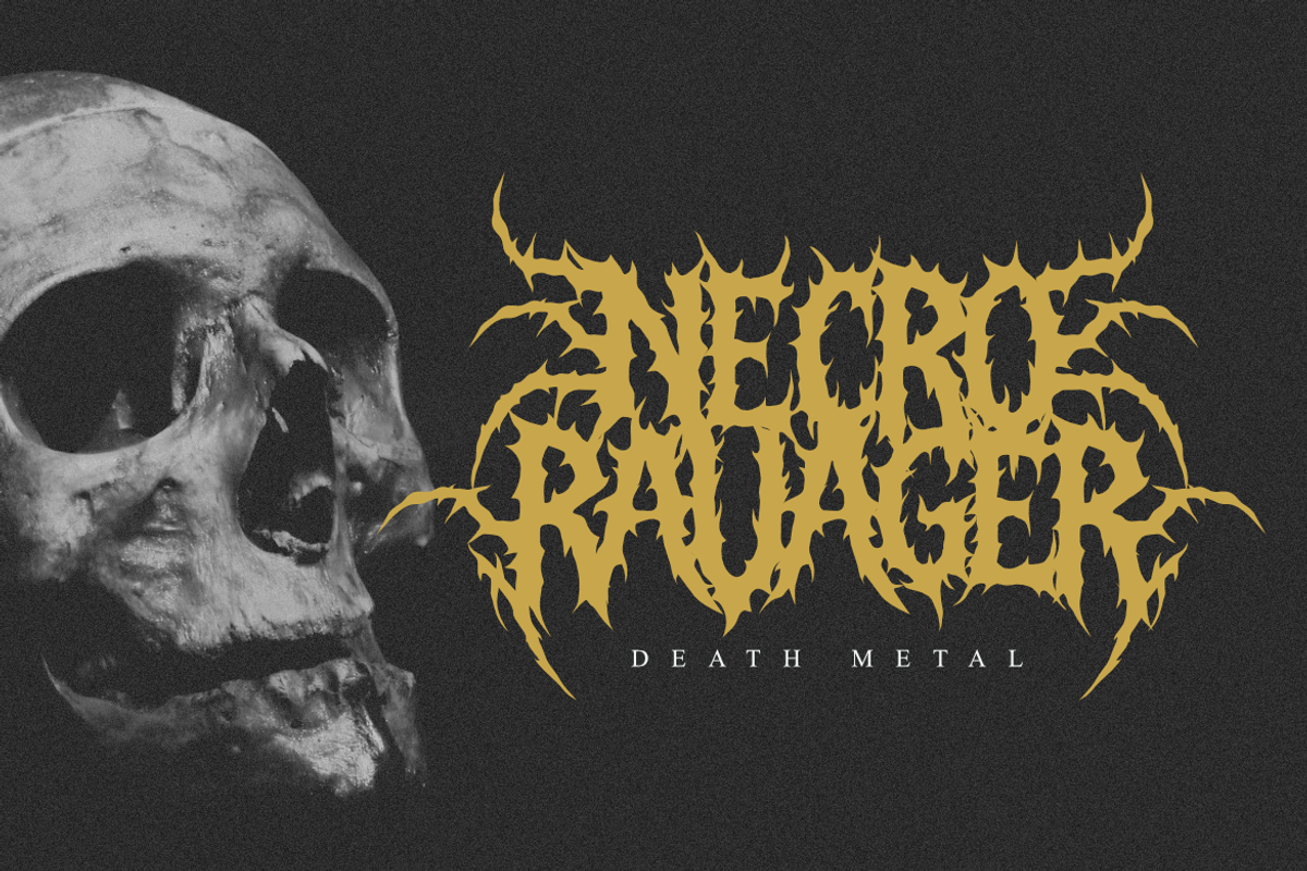 Mortem - Death Metal Font, a Symbol Font by Masyafi Studio (Photo 8 of 9)