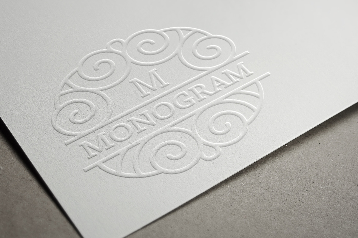 9 Modern Monograms, a Background Graphic by Pgmart (Photo 3 of 6)