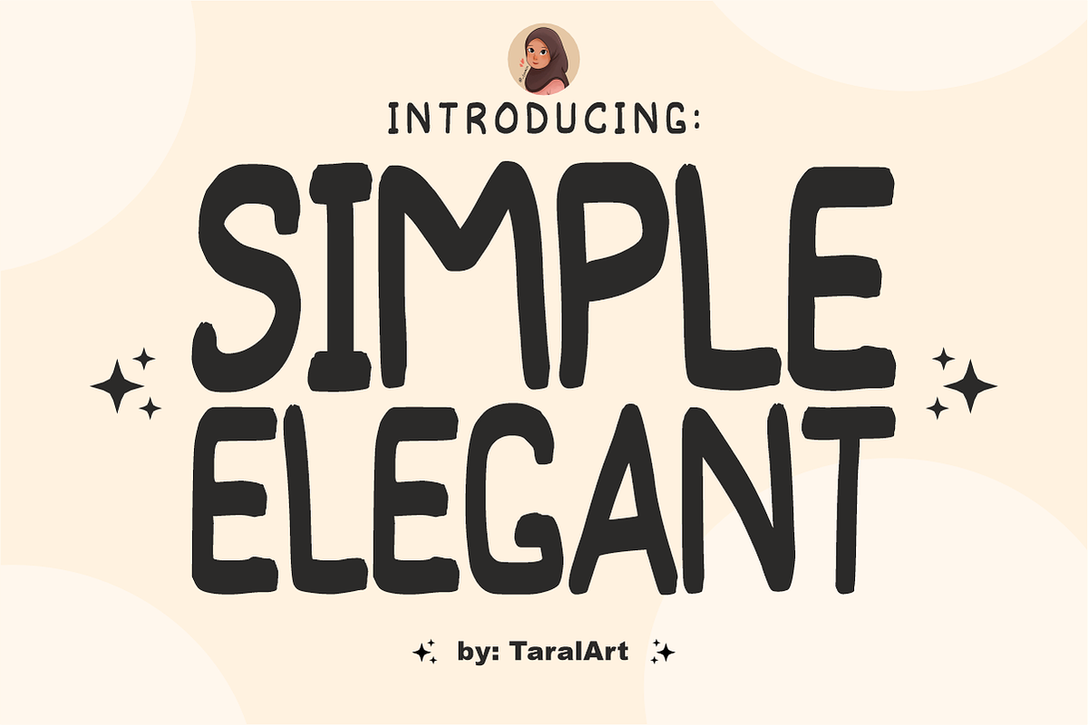 Simple Elegant - Playful Sans Font, a Handwritten Font by KiddoGlyphs Studio (Photo 1 of 5)