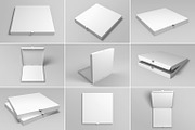 Pizza Box Mockup, a Packaging Mockup by Petr Stránský (Thumbnail 11 of 16)