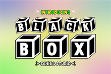 Black Box - 3D Cube Display Font