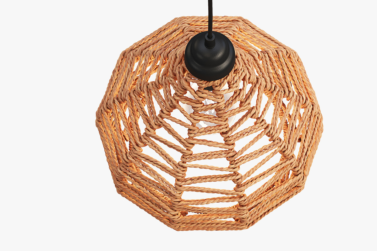 Joybird Nezz (Natural) Ceiling Lamp, a Light 3D Model by 3dmitruk (Photo 7 of 13)