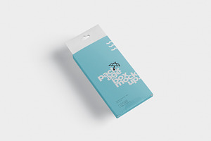 Package Box Mockup -Rectangle Hanger