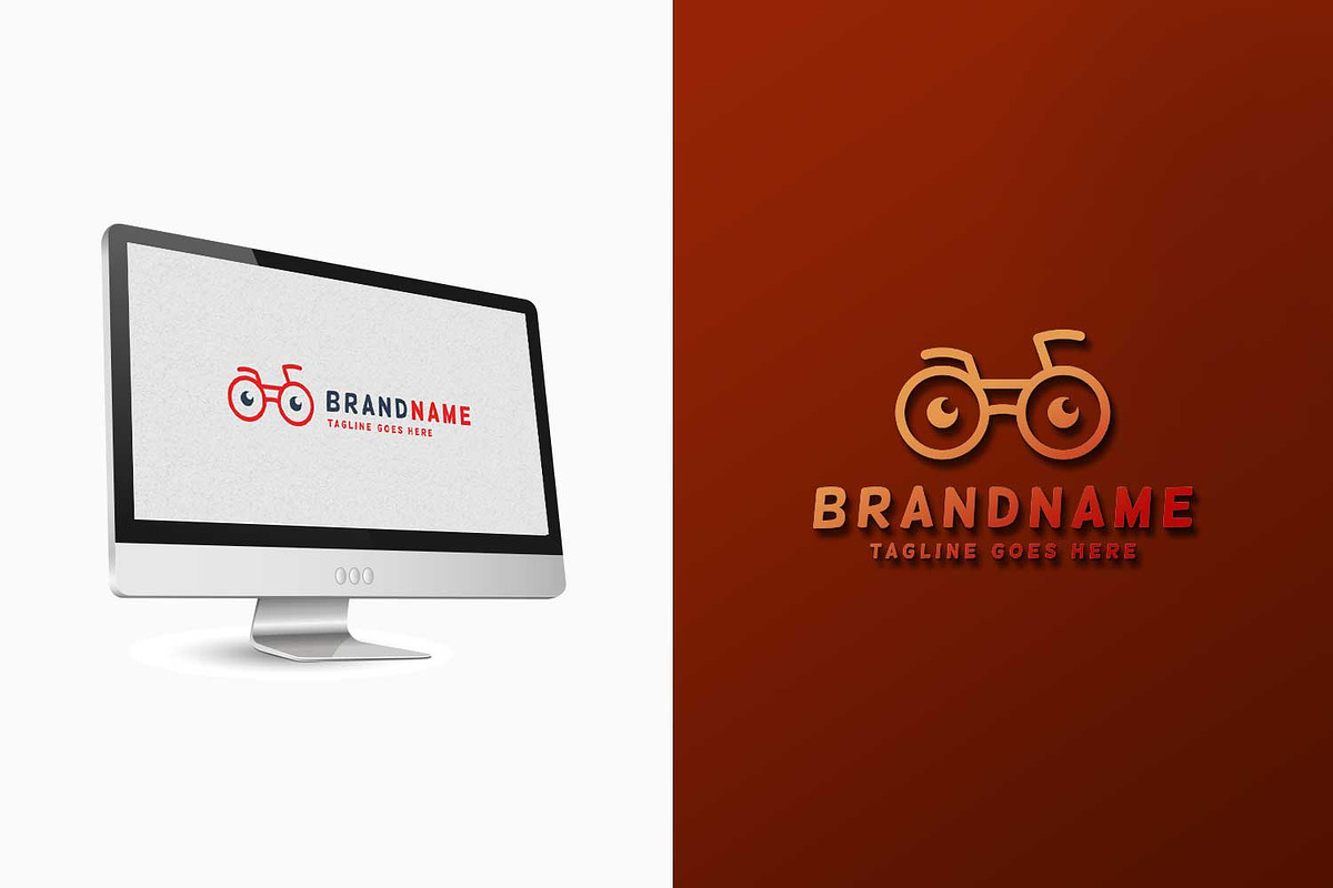 Nerd Bike Logo, a Branding & Logo Template by C_Monica (Photo 2 of 2)