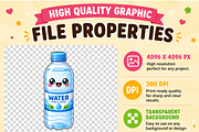 Kawaii Drinks Clipart PNG, a Food Illustration by QM_ART (Thumbnail 4 of 4)