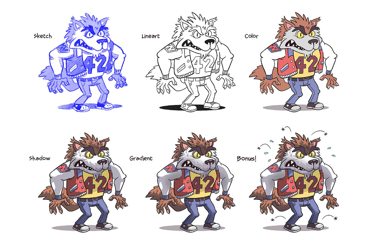 Werewolf, an Illustration by Cartoon Shop (Photo 5 of 6)