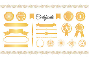 Certificate Labels Awards, an Object Graphic by robuart
