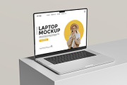 Laptop Mockup, a Device Mockup by ZifaraDesign (Thumbnail 5 of 5)