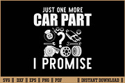 Just One More Car Part I Promise SVG, an Illustration by Handy Arts Studio (Thumbnail 1 of 3)