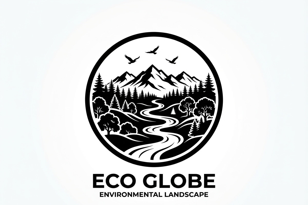 60 Eco Globe Landscape Silhouette, a Technology Illustration by Amazin_art (Photo 9 of 25)