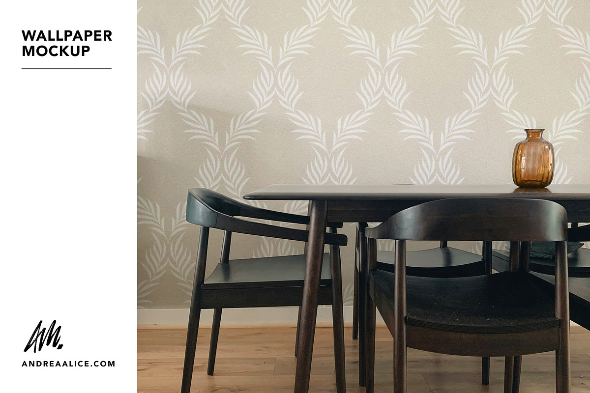 Wallpaper Mockup - Dining Room, a Household Mockup by Andrea Muller (Photo 5 of 6)
