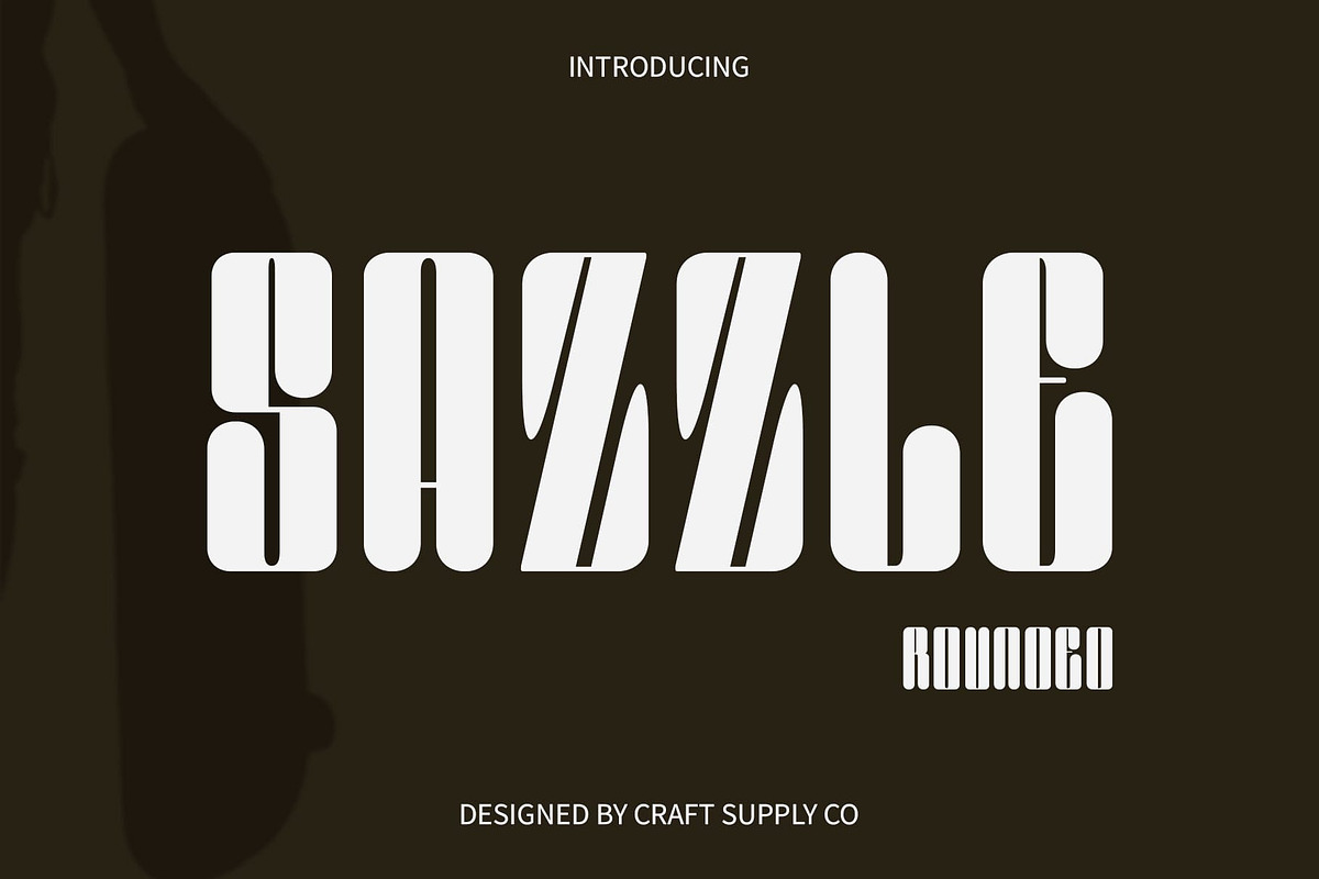 Sazzle Rounded, a Sans Serif Font by Craft Supply Co. (Photo 1 of 8)