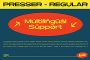 PRESSER - Extended Sans Serif Fonts, a Sans Serif Font by Konstantine Studio (Thumbnail 12 of 13)