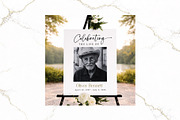 Funeral Welcome Sign B&W Canva FR001, a Poster Template by TyphoonStudio (Thumbnail 1 of 8)