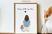 Back View Pet Mom Clipart Bundle, an Animal Illustration by ColorfulPT (Thumbnail 2 of 8)