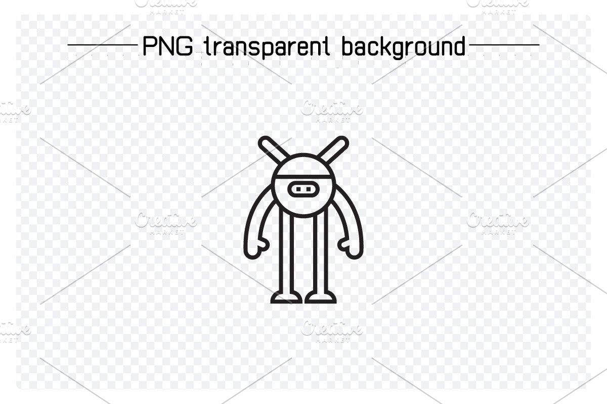 Bundle of Robot Avatars Line Icons, an Icon by Designfour (Photo 3 of 7)