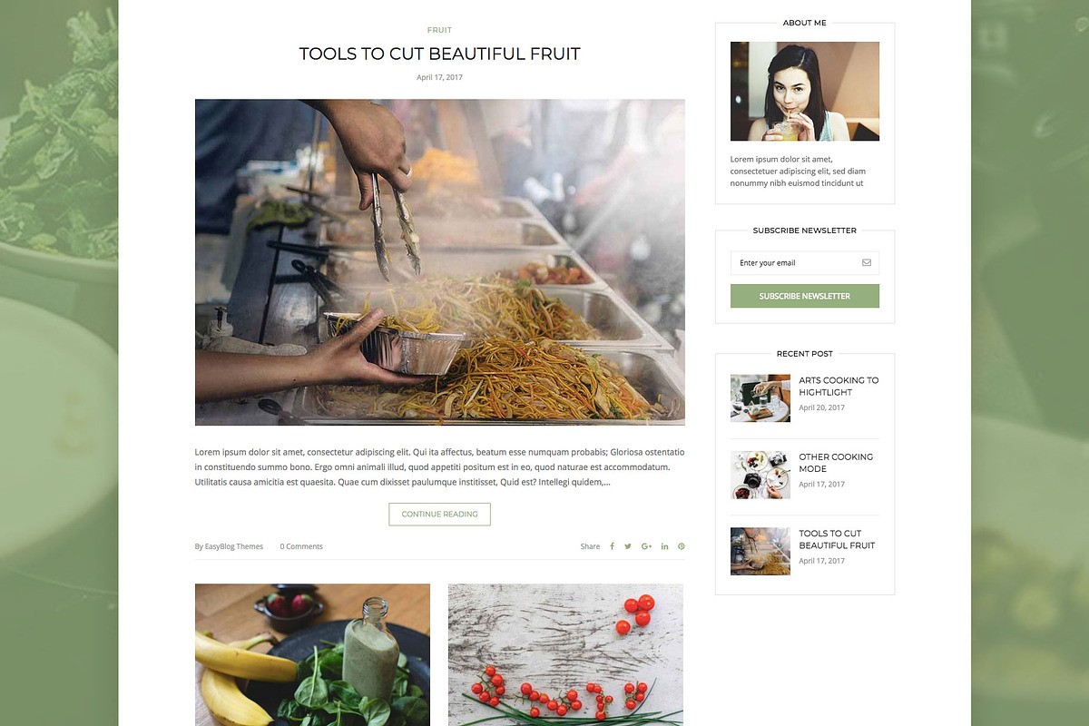 Delectable - Recipe & Food WP Theme, a WordPress Template by EasyBlog Themes (Photo 3 of 4)