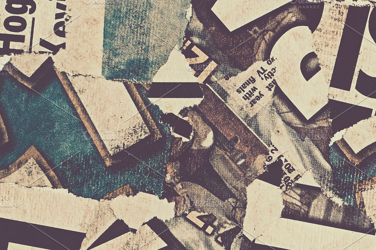 Grungy Newspaper Texture/Background, a Texture Graphic by Eddie Cloud, image size:1200x800