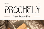 PROCHELY - Sweet Display Font, a Script Font by Sronstudio (Thumbnail 1 of 15)