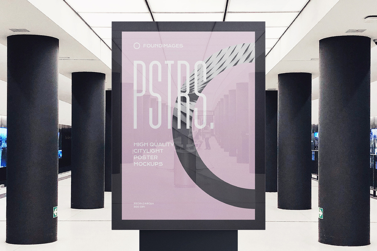 Poster outdoor indoor mockup bundle, an Advertising Mockup by FoundImages (Photo 48 of 64)