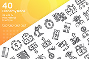 40 Economy - Line, an Outline Icon by Kmg Design (Thumbnail 1 of 2)