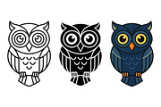 Owl Vector Icons, a Solid Icon by Artonix (Thumbnail 2 of 2)