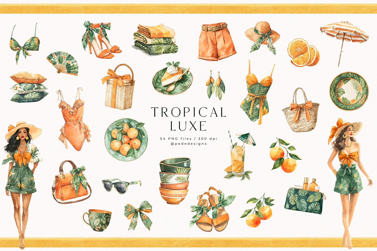 Tropical Luxe Collection, an Illustration by PeDe Designs (Photo 4 of 28)