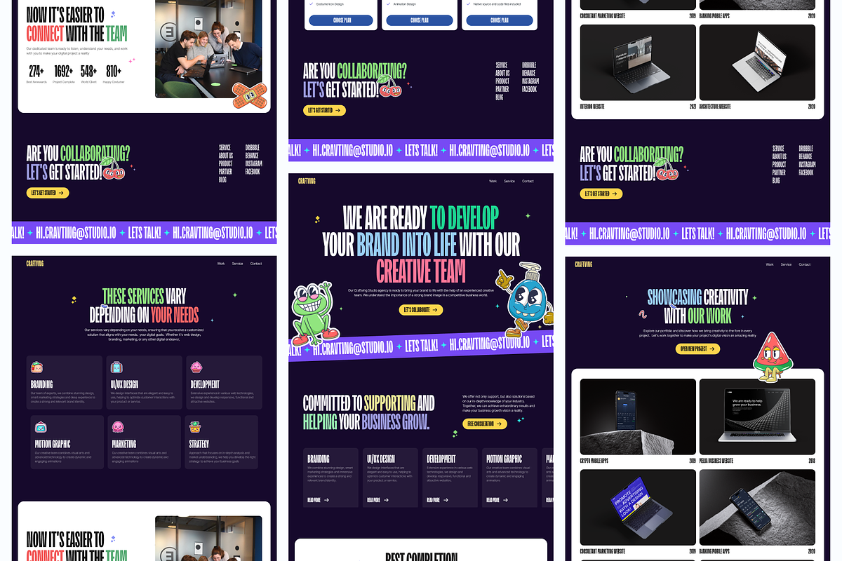Craftving - Agency Landing Page, a Landing Page Template by SundayWorkTeam (Photo 2 of 6)