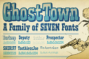 Ghost Town - old west poster font, a Slab Serif Font by Comicraft Fonts (Thumbnail 1 of 5)