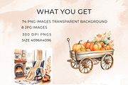 Watercolor Autumn Clipart Set, an Illustration by Anca Digital Vibe (Thumbnail 6 of 7)
