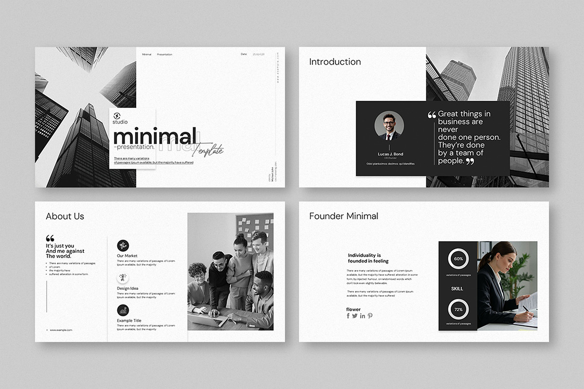 Minimal Presentation Template, a Presentation Template by Slide_Genius1 (Photo 4 of 7)