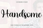 Hansome, a Handwritten Font by FreshTypeINK (Thumbnail 1 of 8)