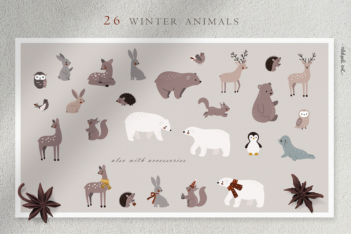 Christmas Map Creator, an Animal Illustration by AlekseliArt (Photo 4 of 14)