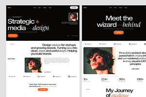 Aáxon Personal Portfolio Agency Webs, an UI Kit Template by Creative Perspective