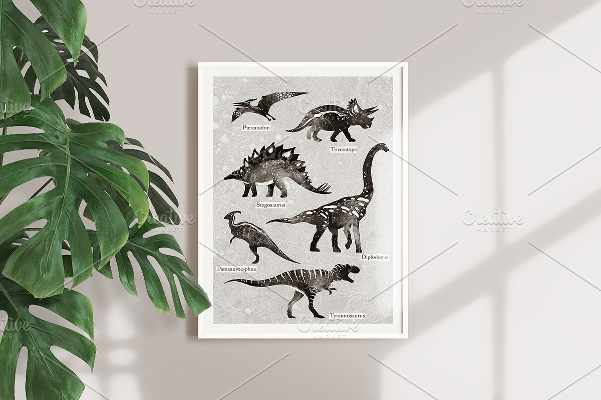 BABY DINOS watercolor set, an Animal Illustration by Natali Smolova (Photo 11 of 12)