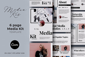 Blogger Media Kit Canva Template