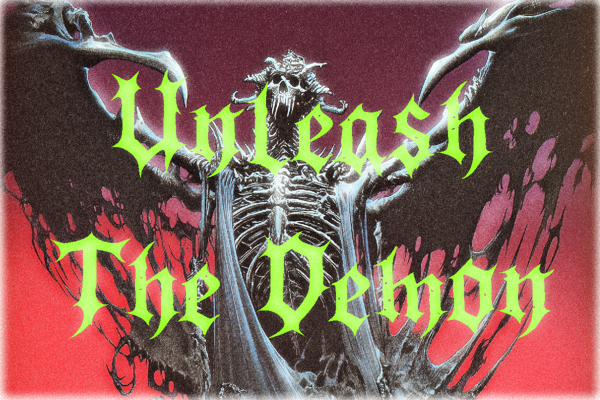 Vilaxus – Black Metal Font, a Blackletter Font by Nouric Design (Photo 3 of 3)