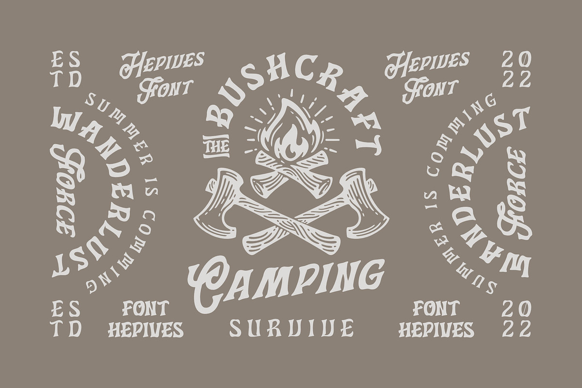 Hepives Font Family, a Script Font by Nocturnal Workspace (Photo 2 of 15)
