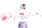Sakura, a Decorative Illustration by Knysh Ksenya (Thumbnail 3 of 8)