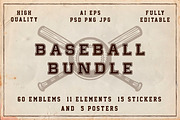 Baseball Bundle, a Branding & Logo Template by AkimD (Thumbnail 1 of 8)
