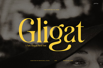 Gligat - Elegant Serif Font, a Serif Font by Graphicxell