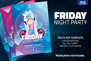 Friday Night Party, a Flyer Template by doghead (Thumbnail 1 of 4)