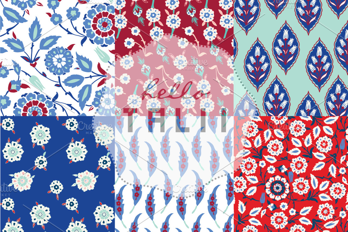 Iznik Digital Paper, a Pattern Graphic by Hello Talii (Photo 3 of 3)