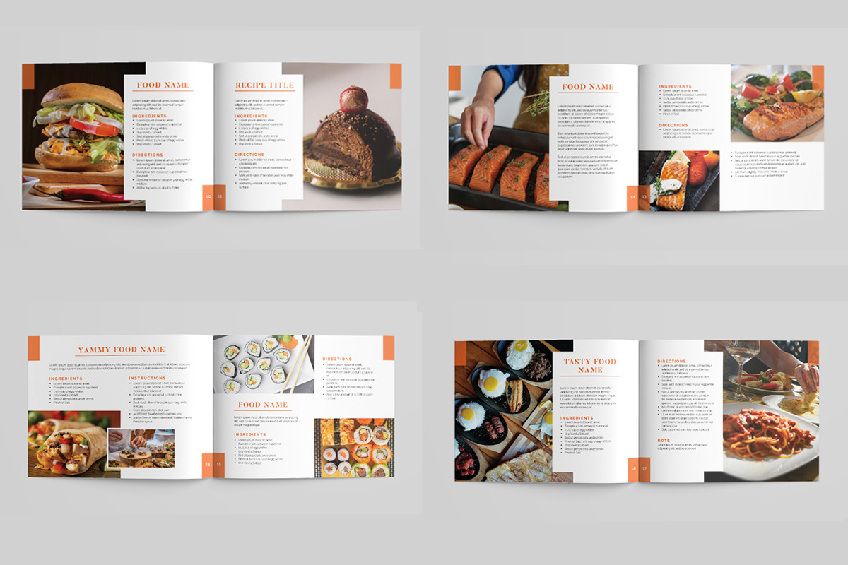Recipe Book Template, a Brochure Template by xtratimebd (Photo 3 of 4)