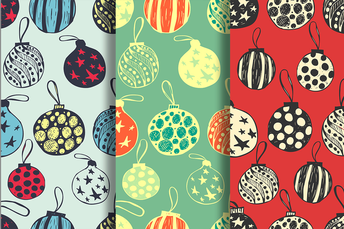 Christmas seamless patterns, a Pattern Graphic by SomStock (Photo 3 of 5)